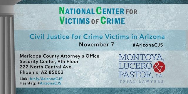 Seminar Civil Justice for Crime Victims in Arizona NCVC Information Seminar Civil Justice for Crime Victims in Arizona NCVC Information